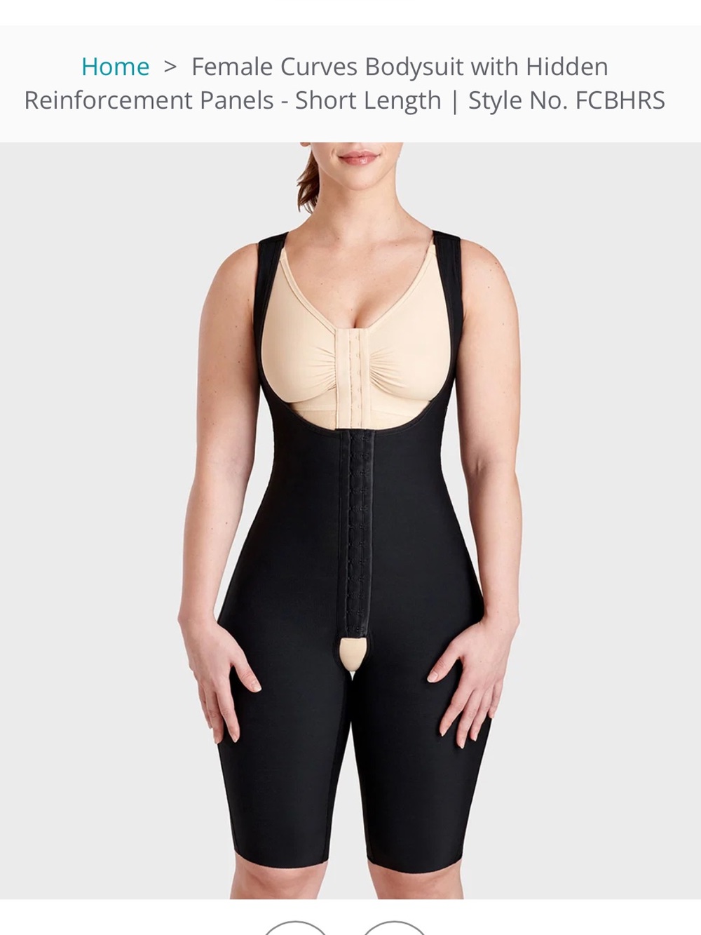 Marena Recovery Female Curves Short-Length Full Body Open Crotch Bodysuit